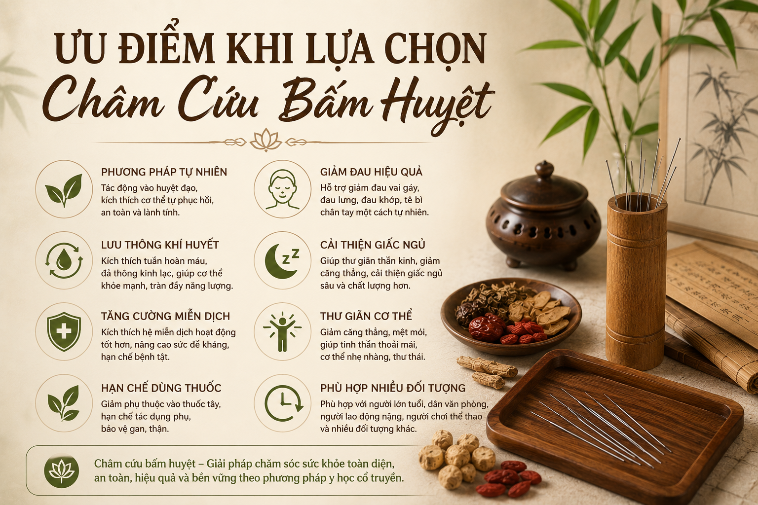 Châm Cứu Bấm Huyệt Văn Chương - ưu điểm khi sử dụng dịch vụ
