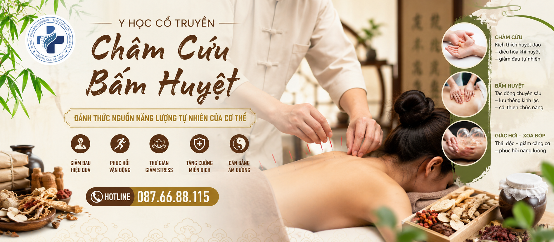 Châm Cứu Bấm Huyệt Hoàng Mai