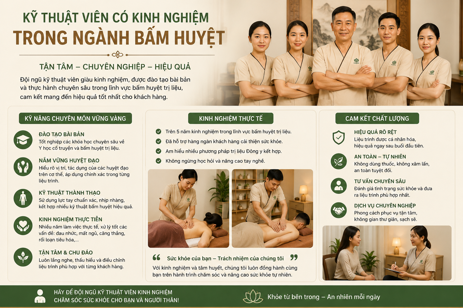châm cứu bấm huyệt Hồ Đắc Di - Đội ngũ chuyên nghiệp