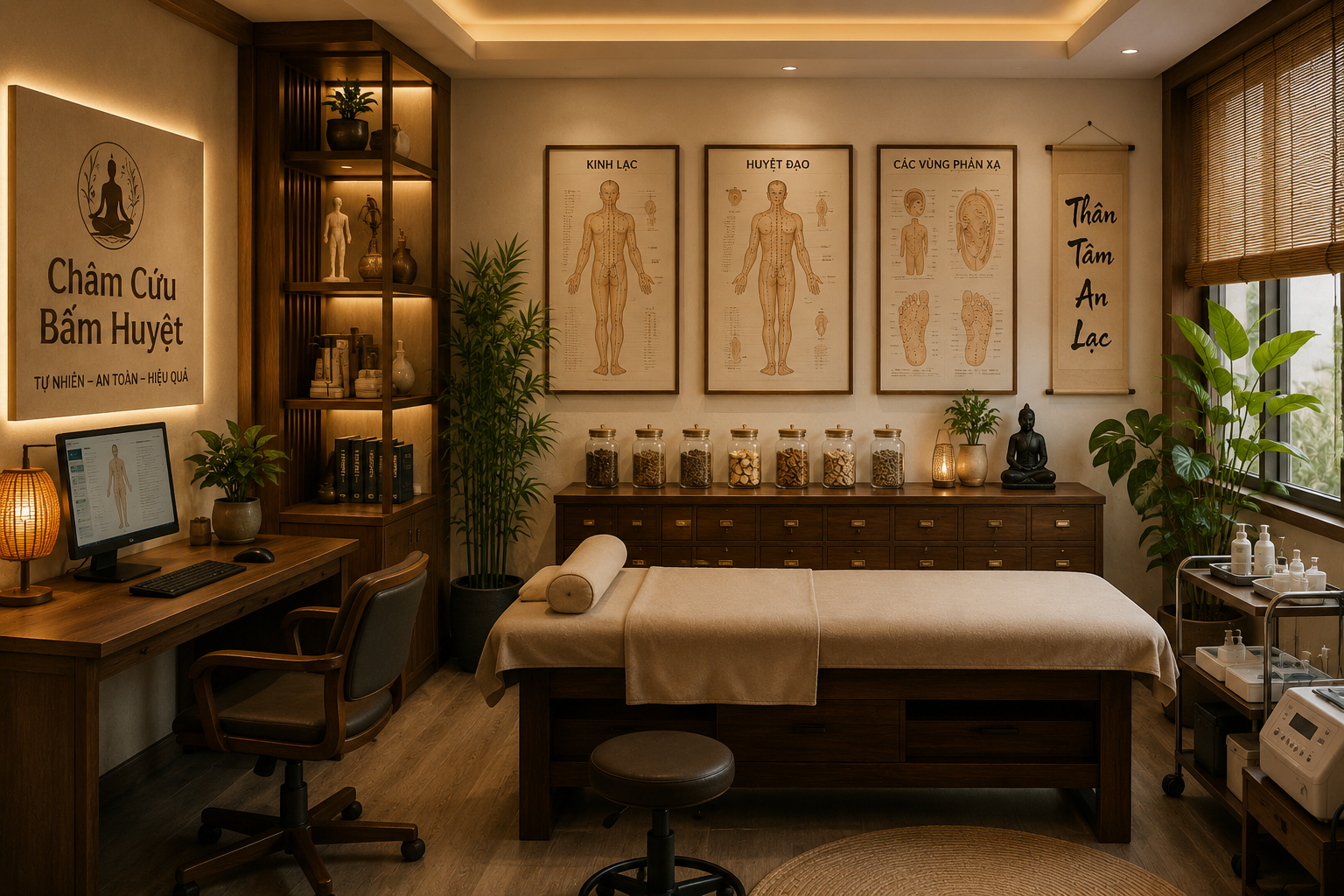 Châm Cứu Bấm Huyệt Tôn Đức Thắng - Không gian yên tĩnh sạch sẽ