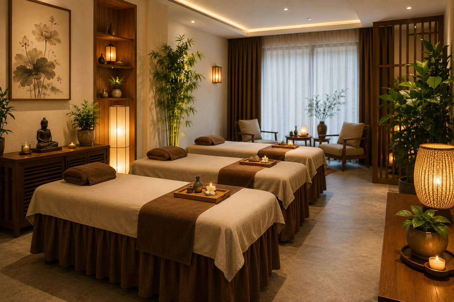 Châm Cứu Bấm Huyệt Hào Nam - Không gian sạch sẽ thoáng mát