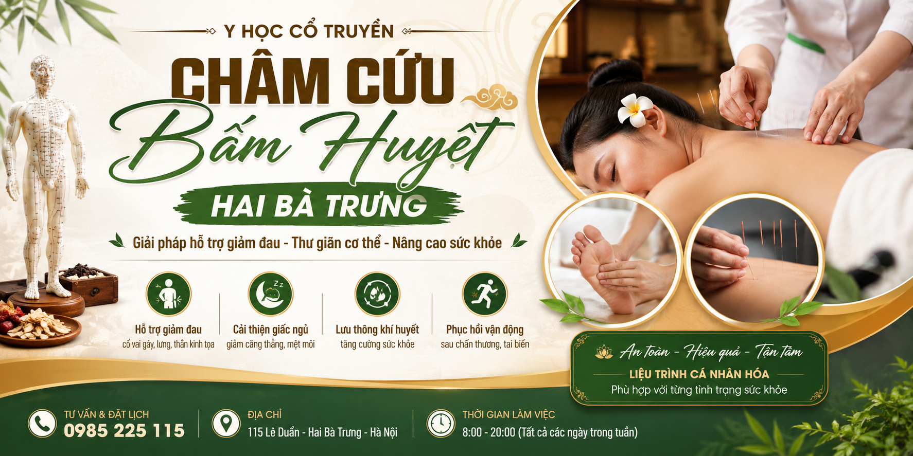 Châm Cứu Bấm Huyệt Hai Bà Trưng