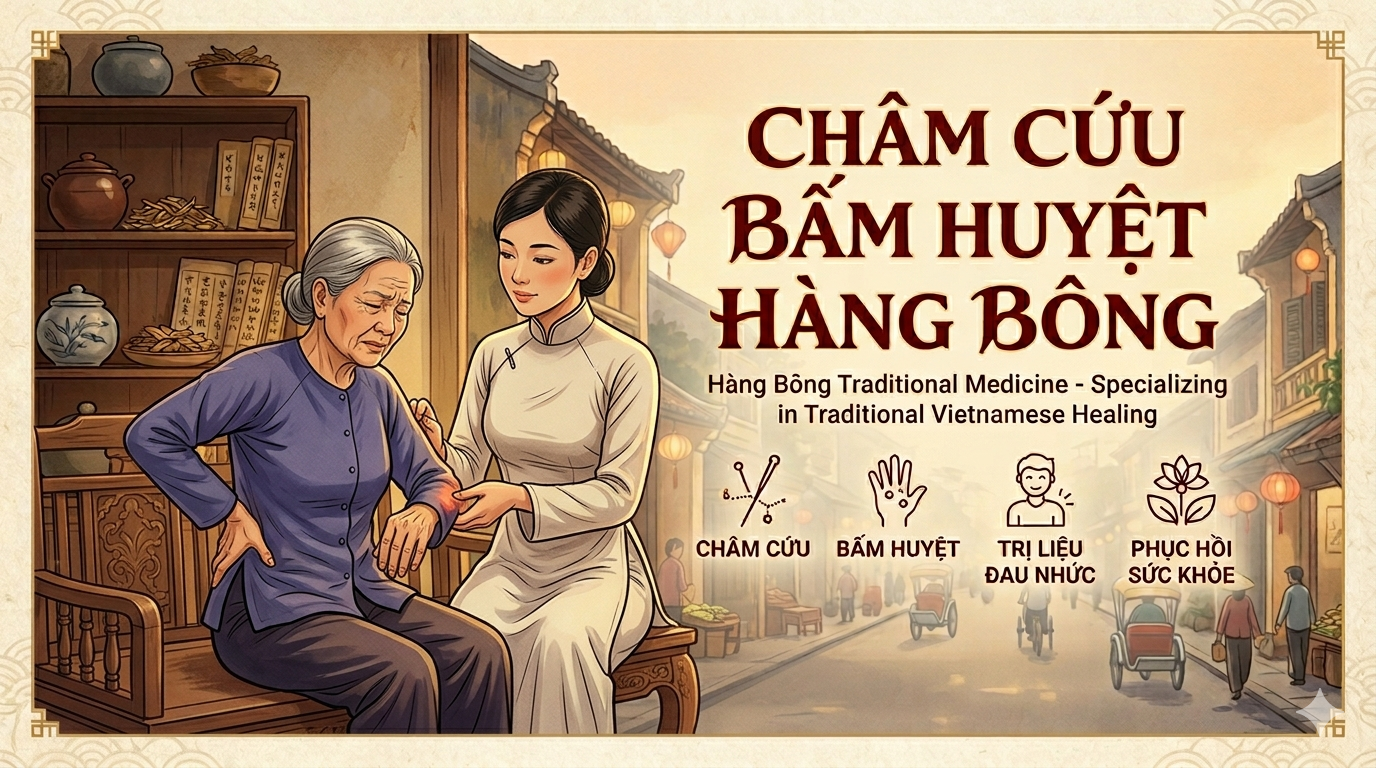 Châm Cứu Bấm Huyệt Hàng Bông