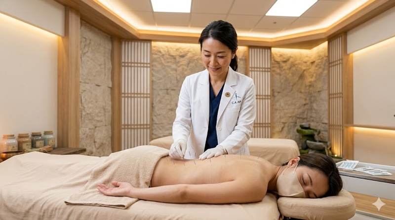 Bác sĩ thực hiện châm cứu bấm huyệt Đội Cấn Ba Đình Hà Nội chuyên nghiệp