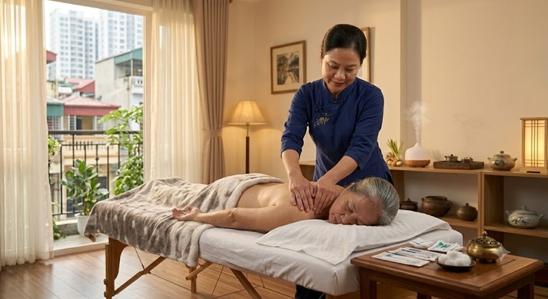 Bấm huyệt tại nhà Điện Biên Hà Nội
