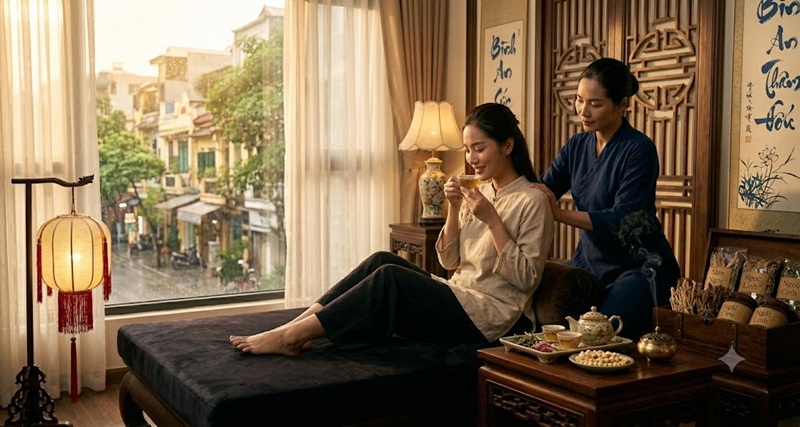 Bấm huyệt tại nhà Hoàng Diệu Hà Nội