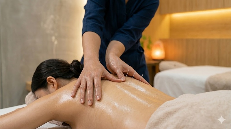 Kỹ thuật viên xoa bóp bấm huyệt Liễu Giai giúp giảm đau cơ và đả thông kinh lạc