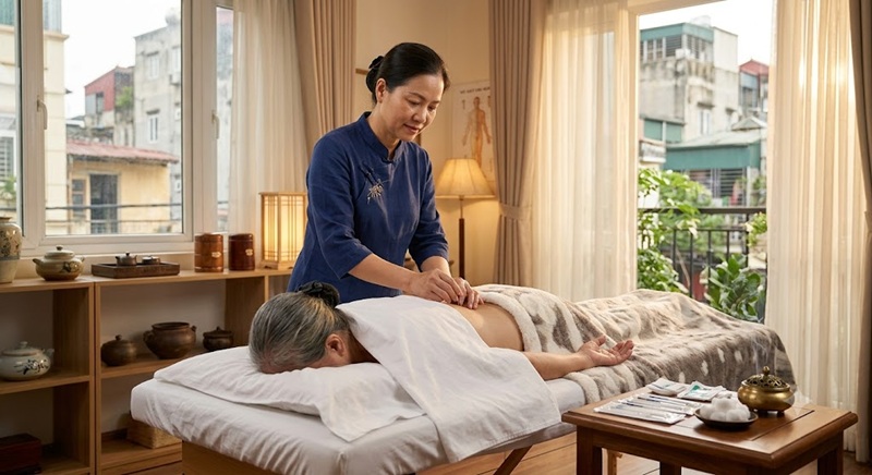 Châm cứu bấm huyệt Điện Biên Hà Nội tại nhà