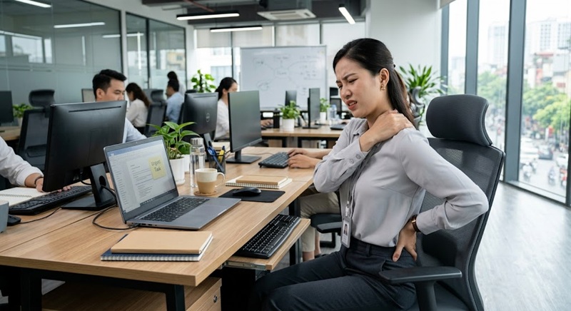 Đau vai gáy đau lưng cần châm cứu bấm huyệt