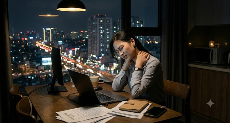 Đau vai gáy đau lưng cần châm cứu bấm huyệt