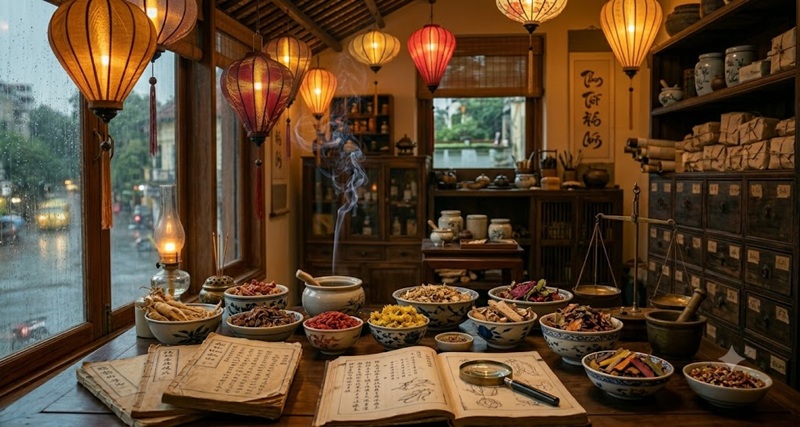 Không gian Đông y cổ điển tại khu vực Sơn Tây Ba Đình Hà Nội