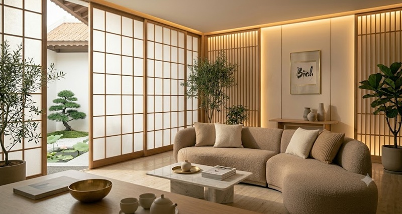 Khu vực chờ phong cách Hàn Quốc hiện đại tại Kim Mã