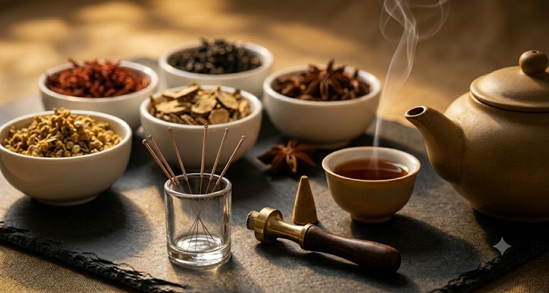 Hình ảnh thảo dược Đông y nghệ thuật tại Sơn Tây Ba Đình
