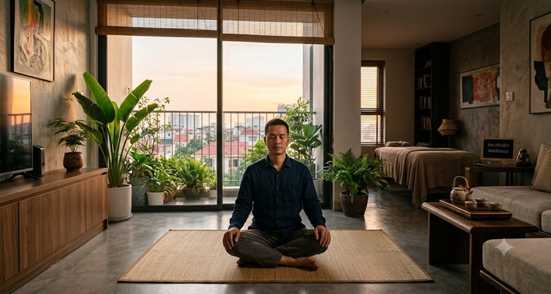 Thư giãn cơ thể sau trị liệu Đông y